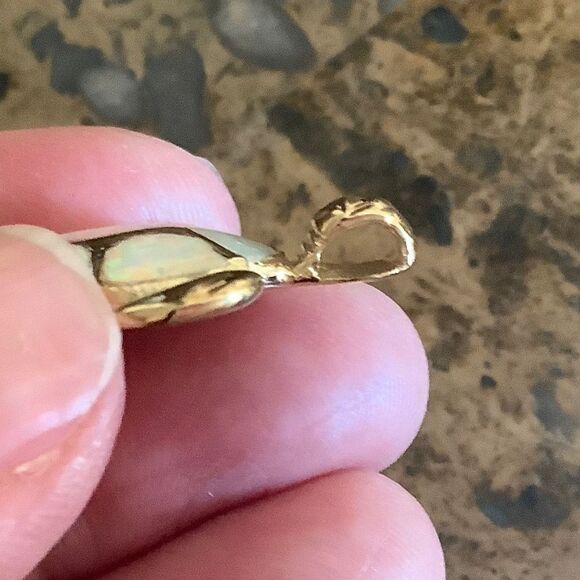 Sterling Silver Gold Plated Opal Tortoise Pen - NEW! 🔥🐢 - Picture 6 of 8